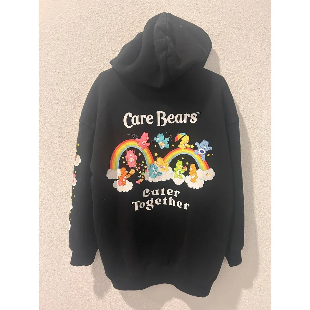 Old Navy Kids Care Bears Cuter Together Black Graphic Hoodie Size‎ M 8
